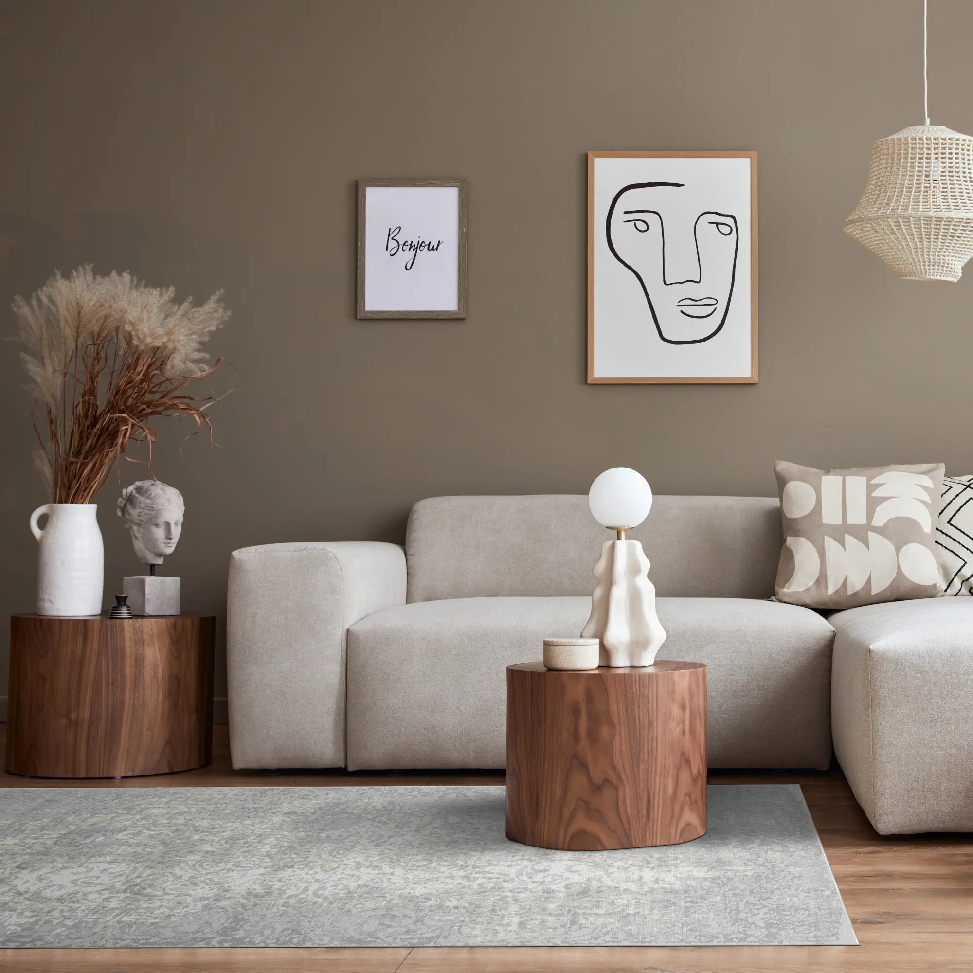 Slate Bloom Ethereal Gray Rug