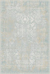 Veridian Patina Washable Teal Rug Ivory