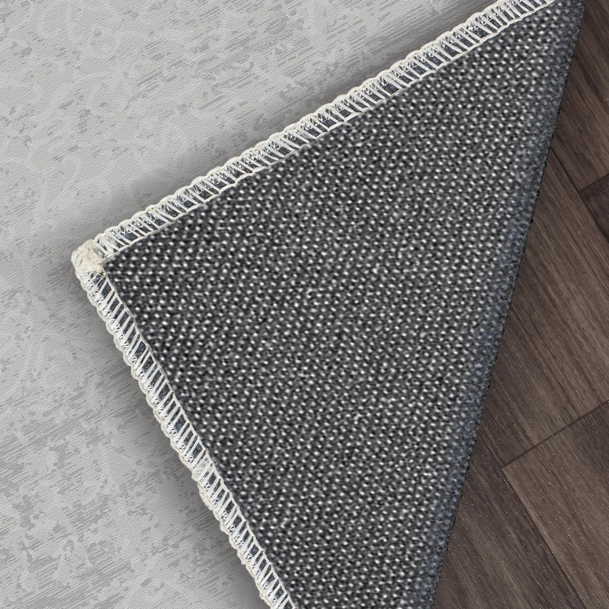 Static Orbit Distressed Gray Rug