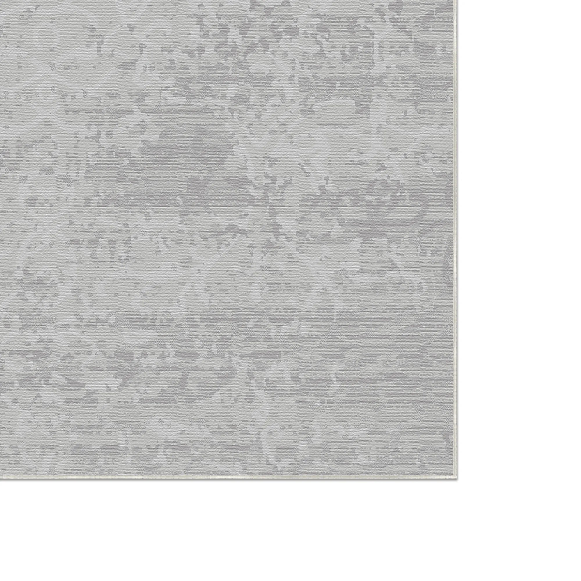 Static Orbit Distressed Gray Rug