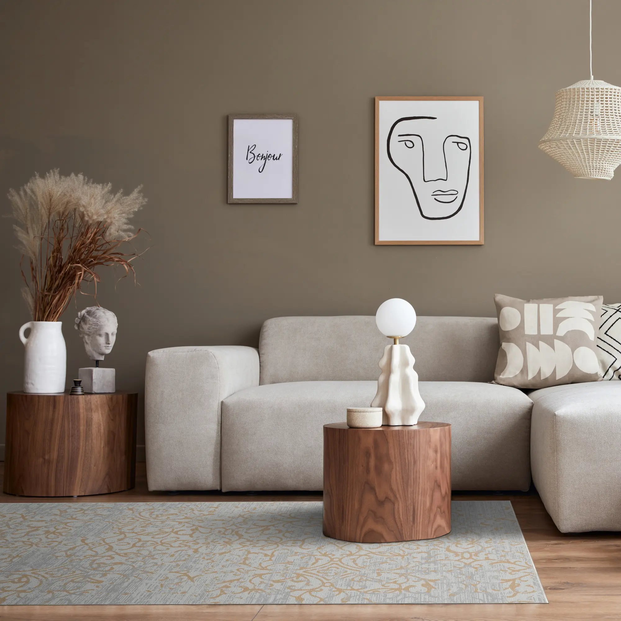 Gilded Bloom Distressed Rug