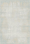 Silvered Manor Distressed Light Gray Rug Silver