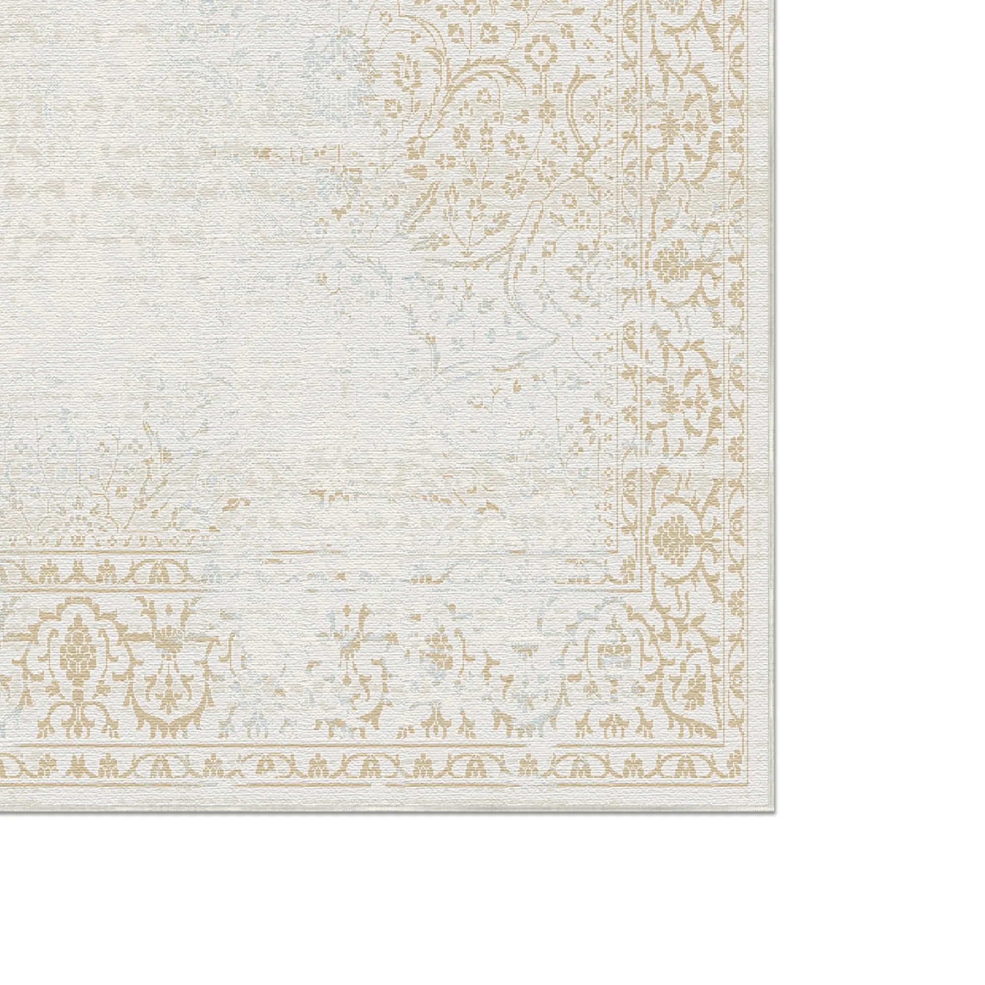 Gilded Manor Distressed Beige Rug