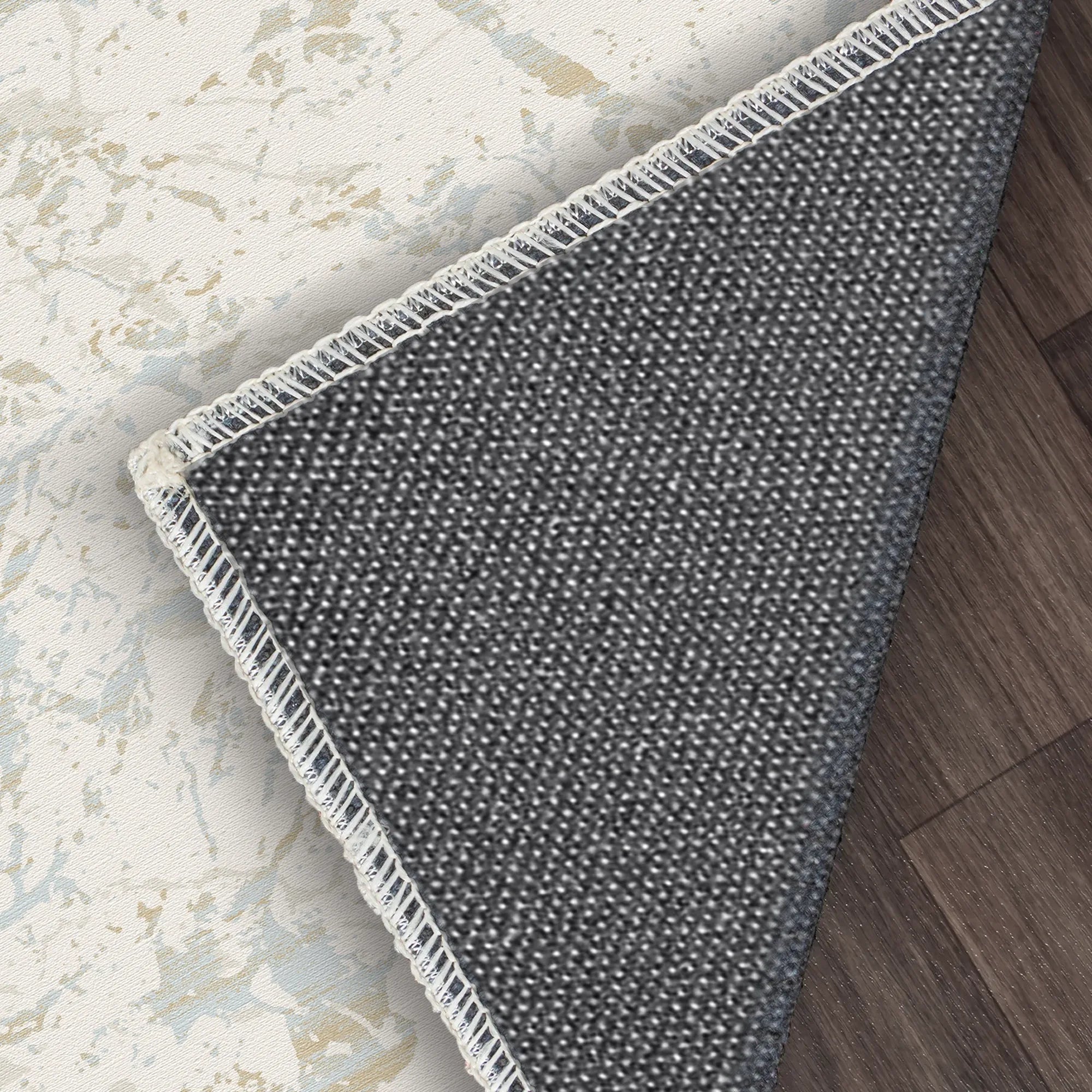 Arctic Quartz Washable Marble Rug