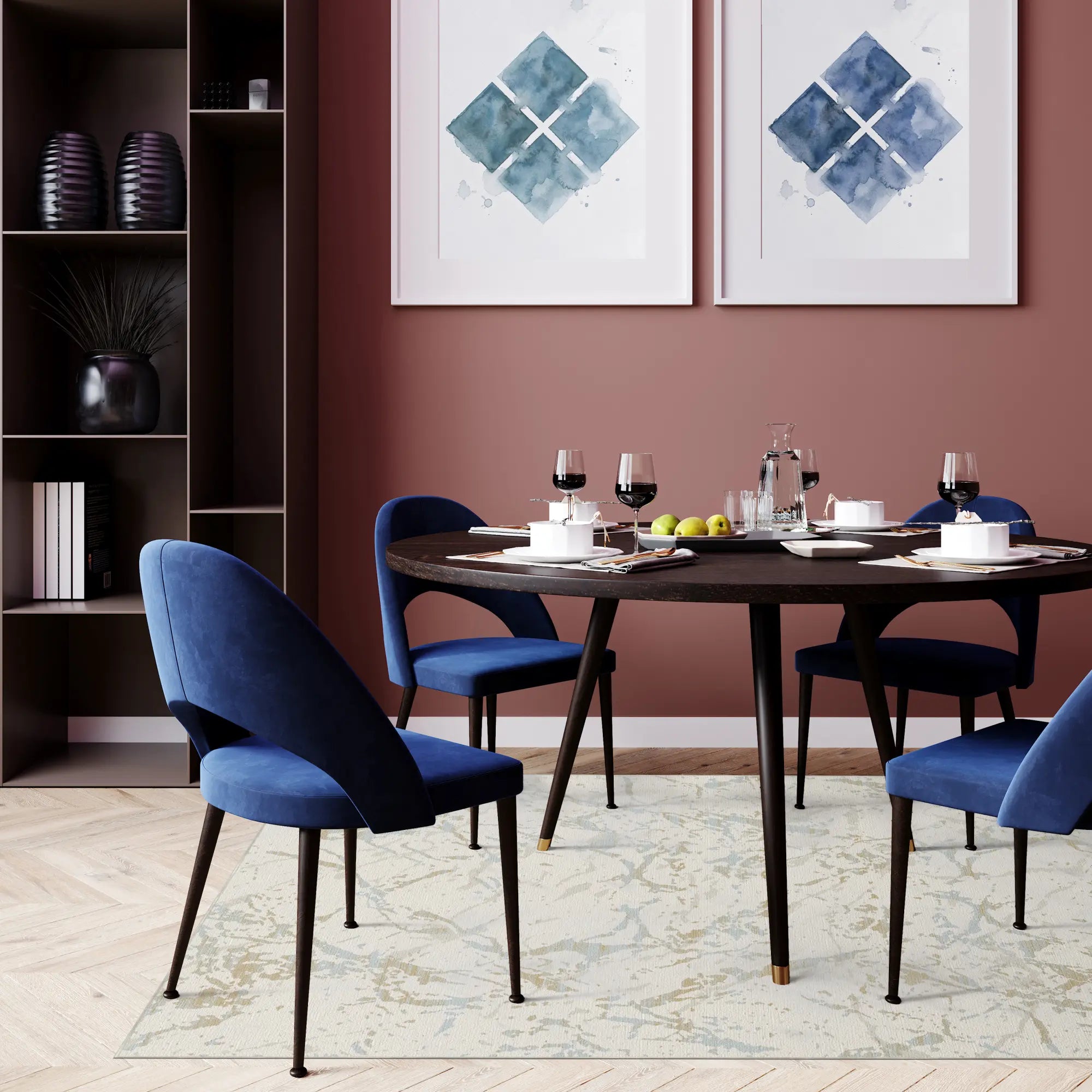 Arctic Quartz Washable Marble Rug