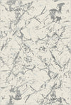 Pewter Frost Washable Gray Marble Rug Gray