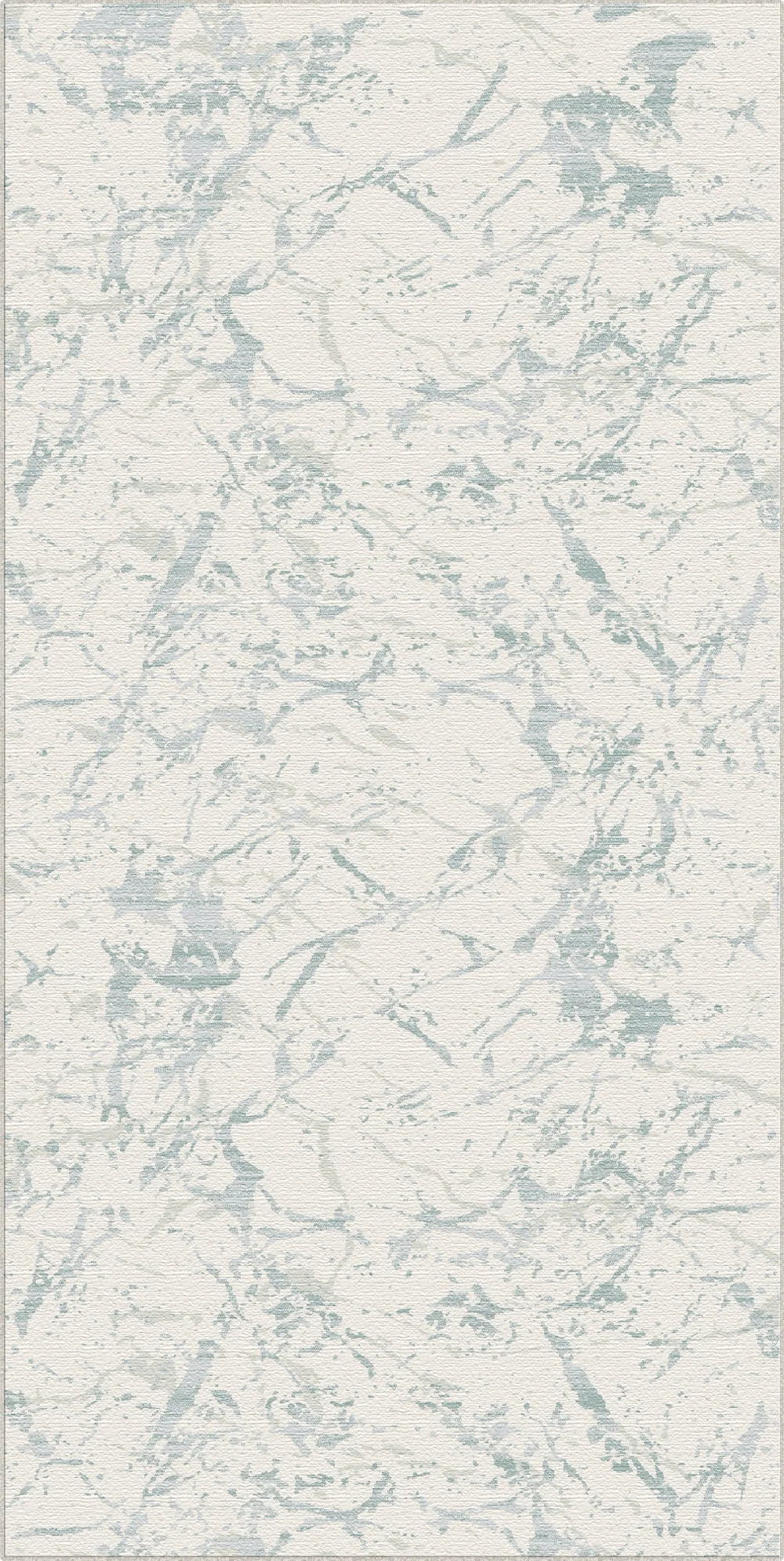Azure Glaze Washable Marble Rug