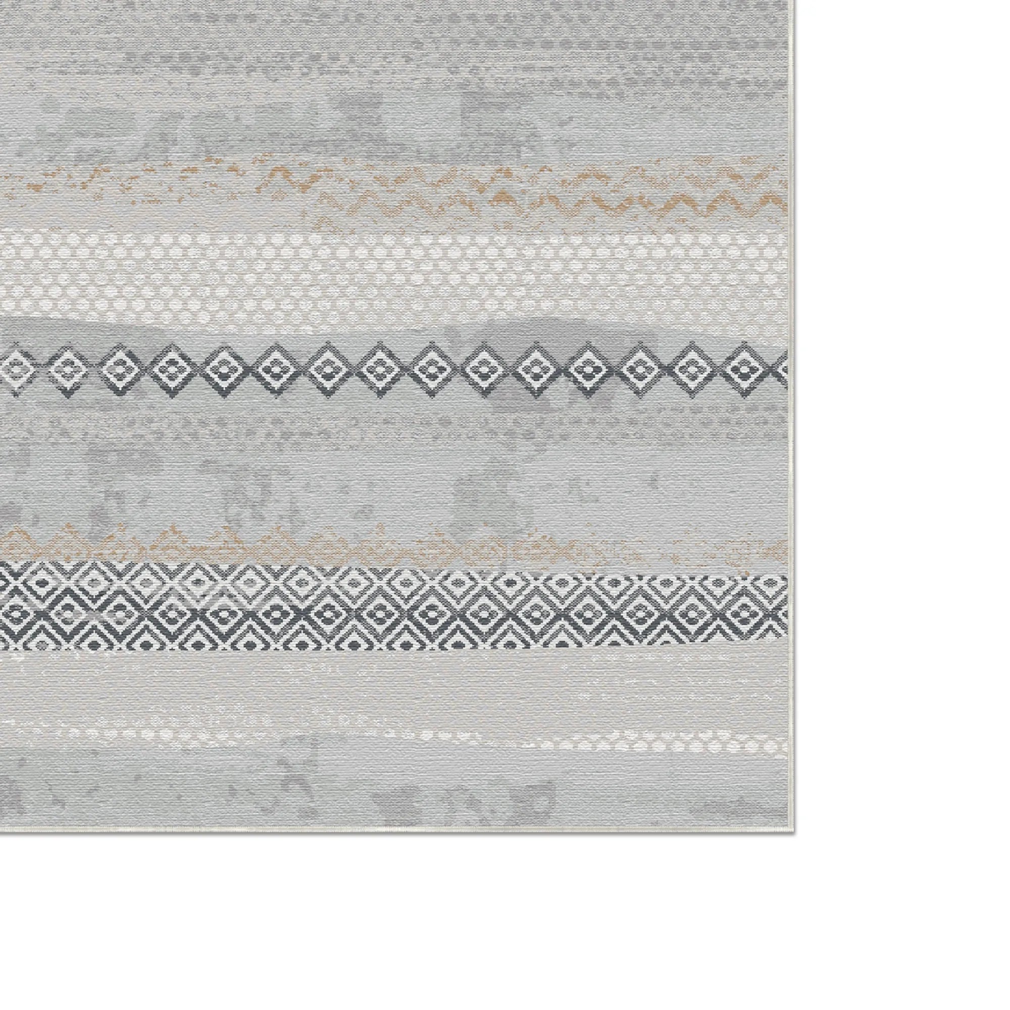 Nomad Horizon Tribal Gray Rug