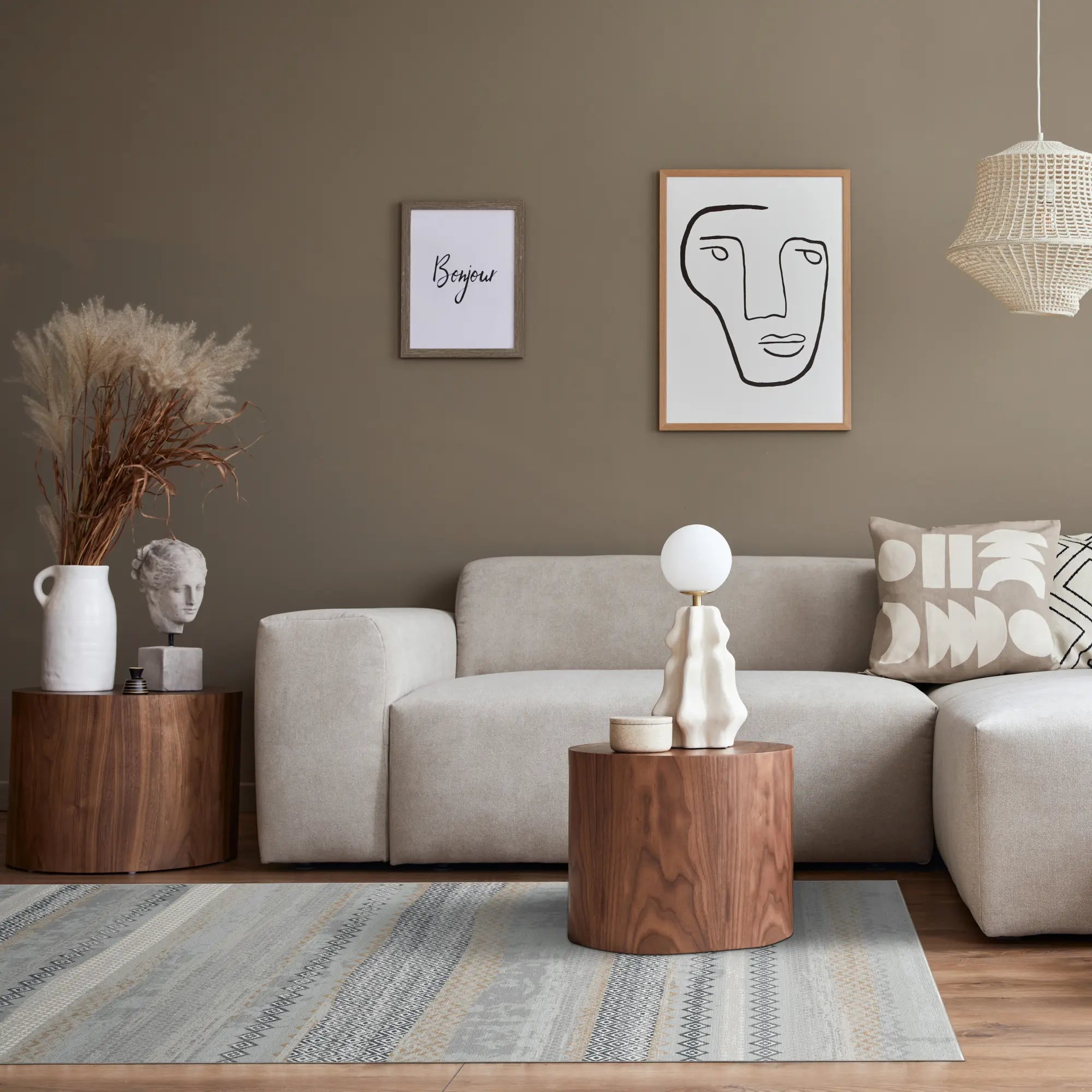Nomad Horizon Tribal Gray Rug