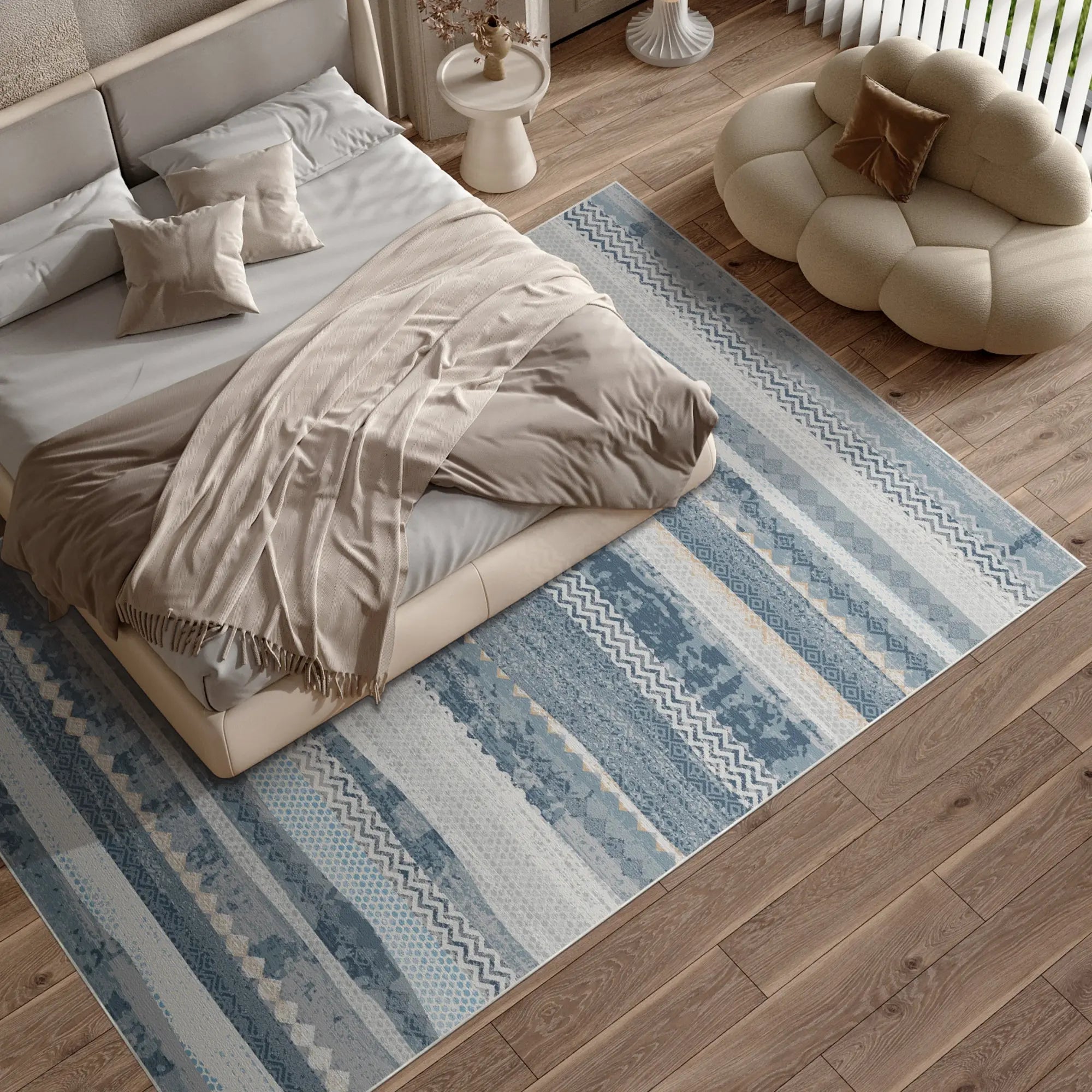 Indigo Nomad Horizon Tribal Rug