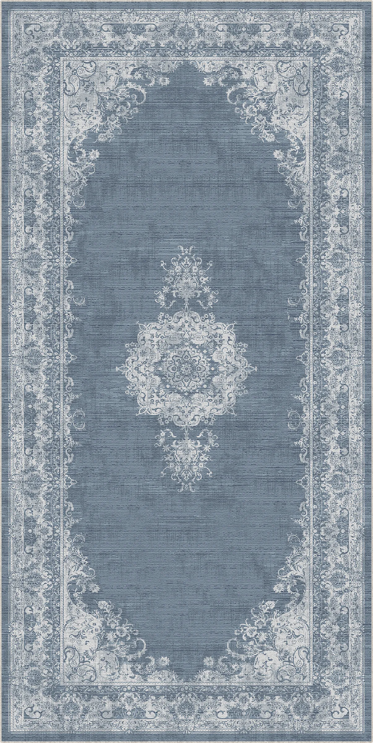 Vintage Sage Light Blue Rug