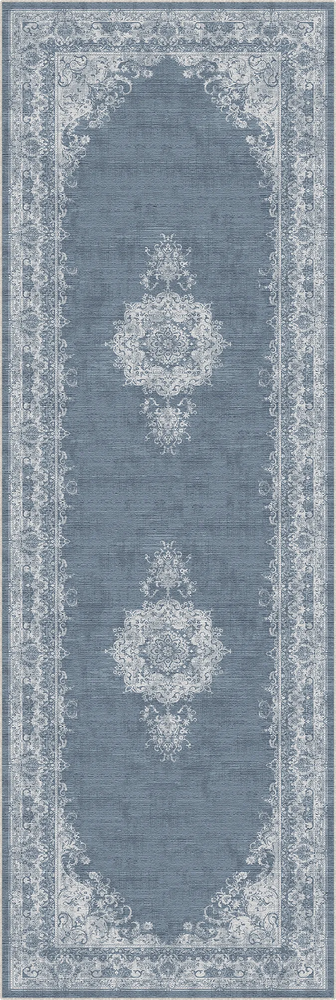 Vintage Sage Light Blue Rug