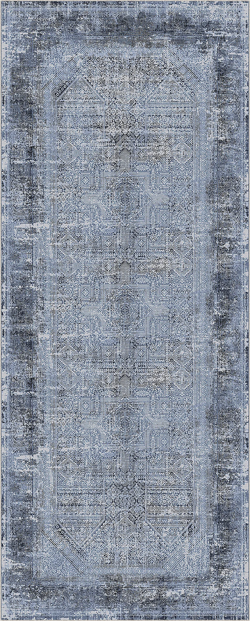 Indigo Cipher Relic Rug