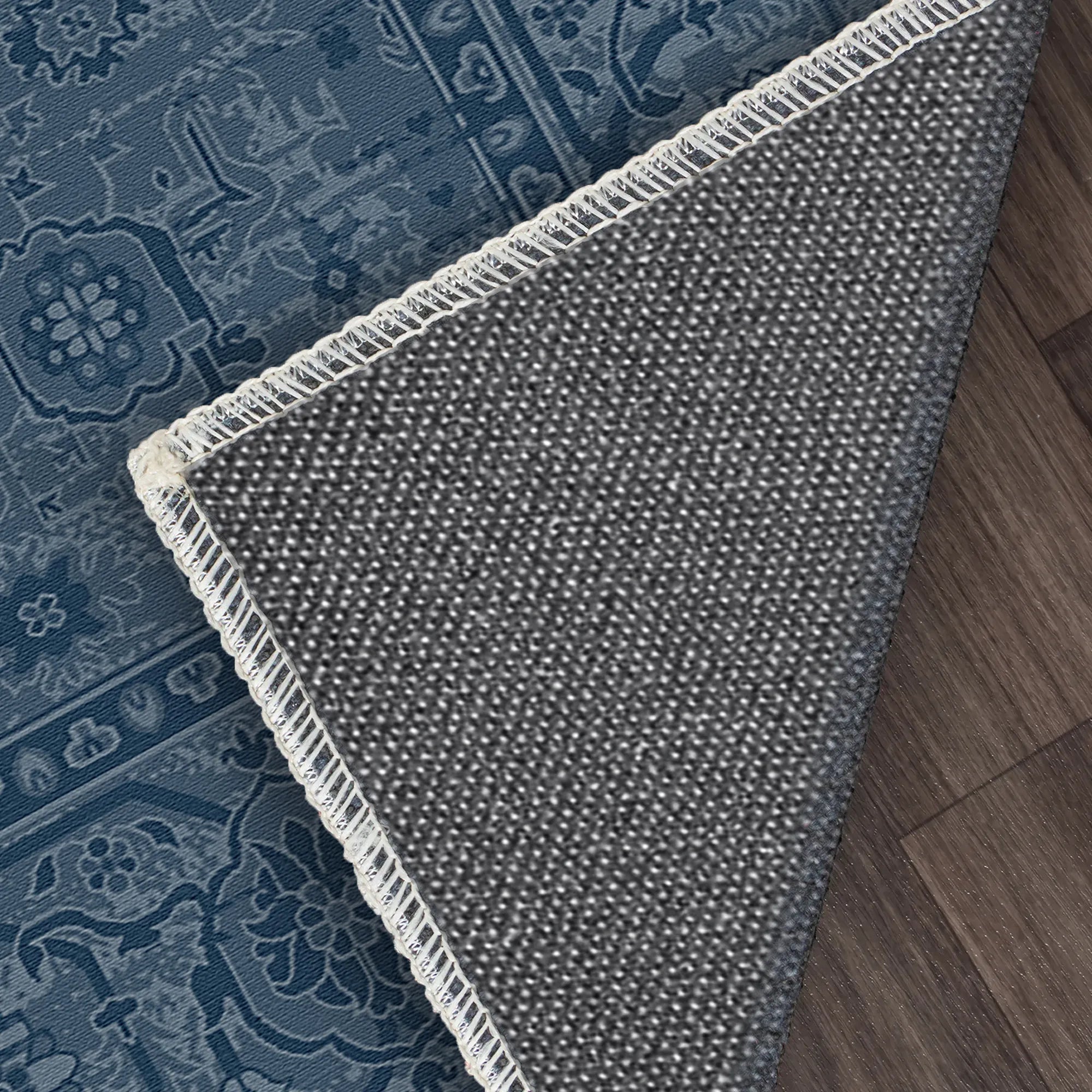 Legacy Distressed Floral Navy Blue Rug