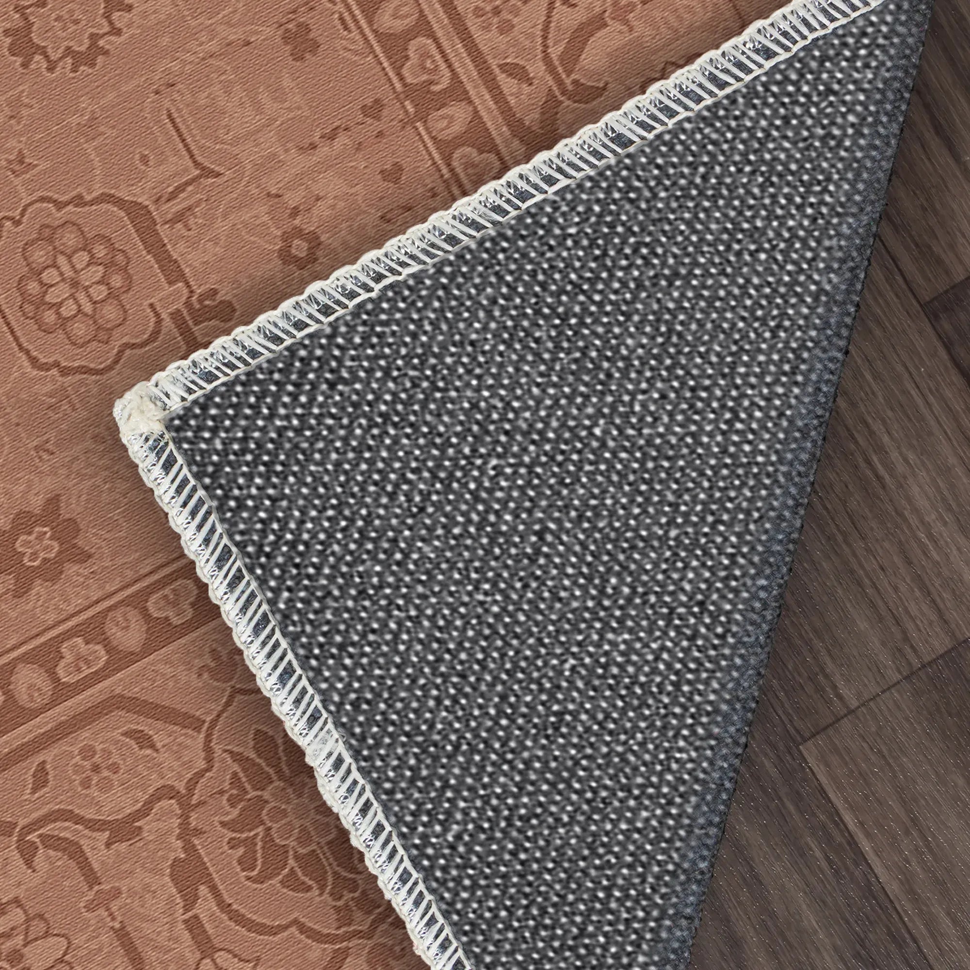 Legacy Eroded Floral Rust Rug