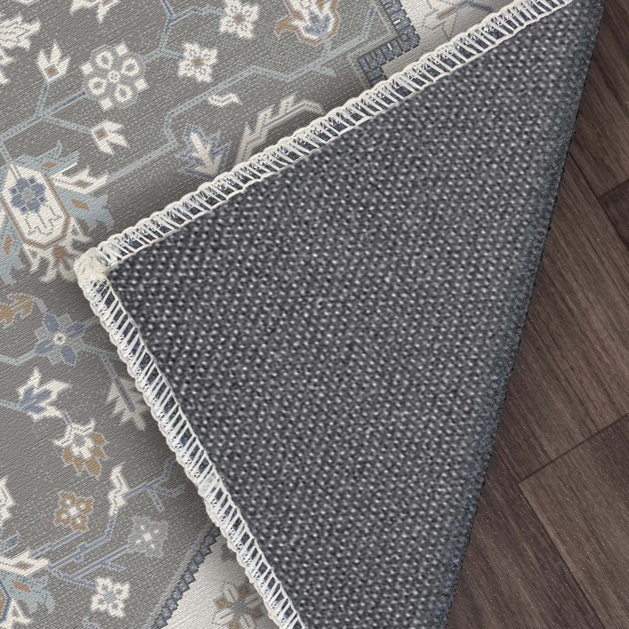 Pearl Silver Medallion Rug