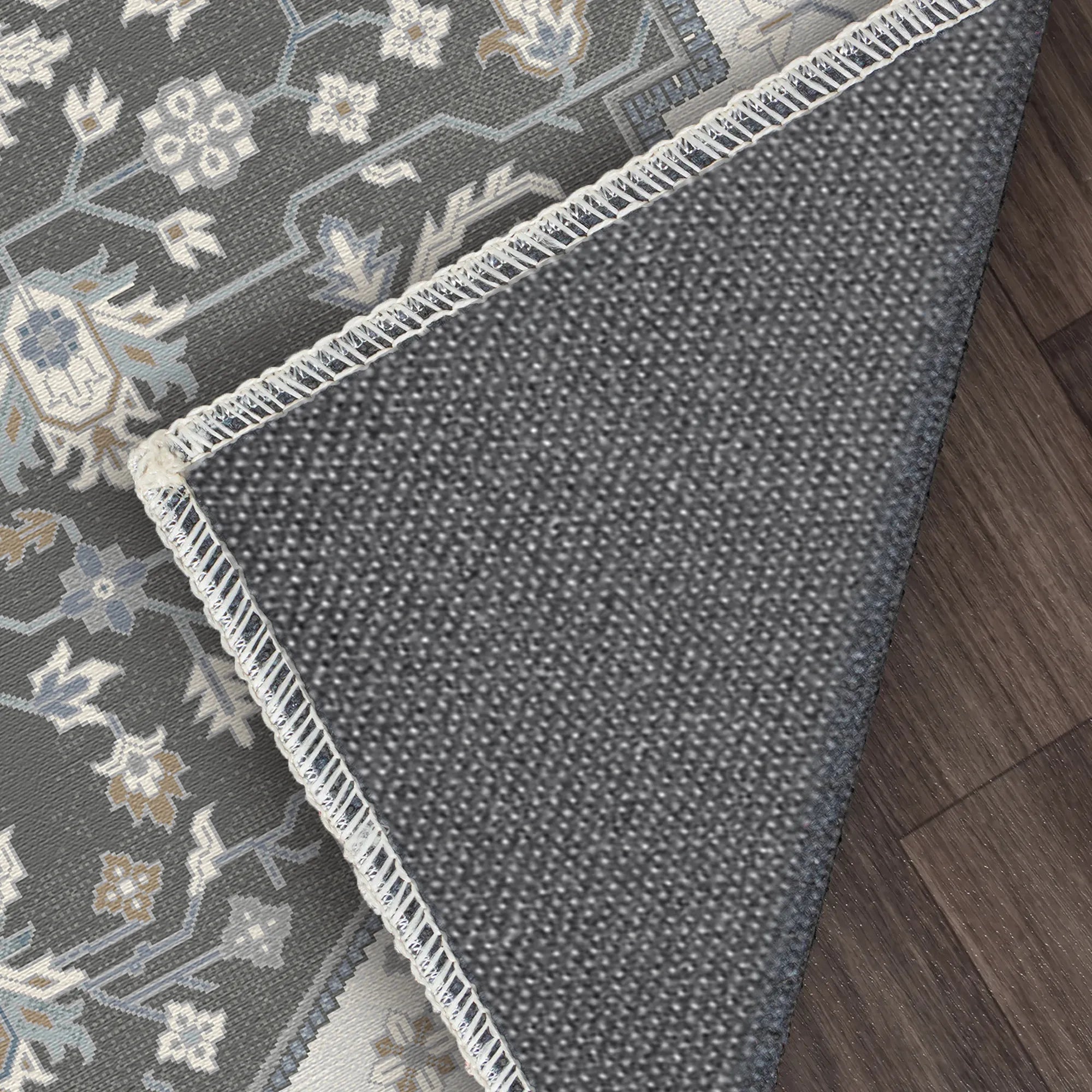 Pearl Gray Medallion Rug