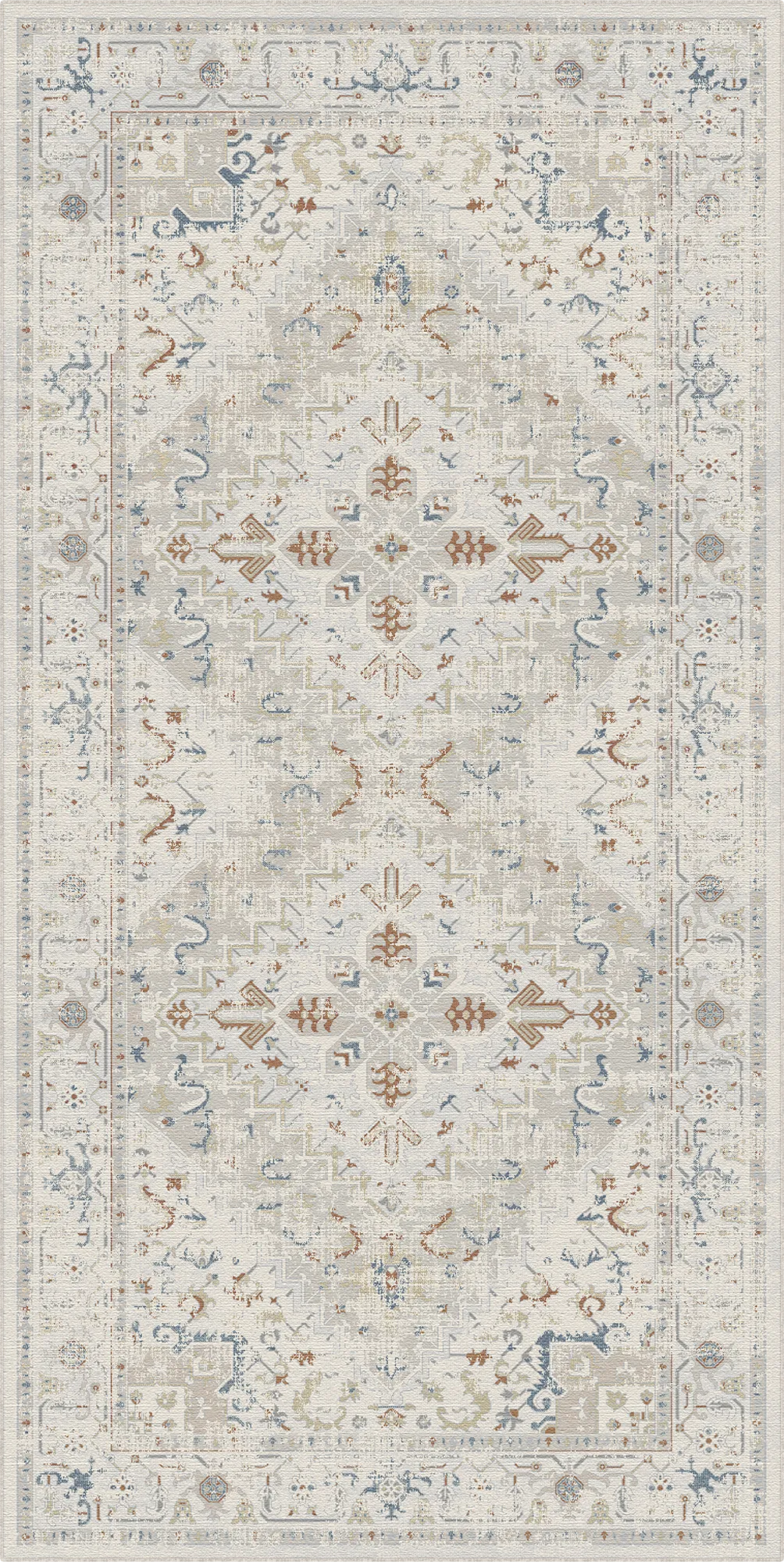 Ivory Terracotta Heritage Rug