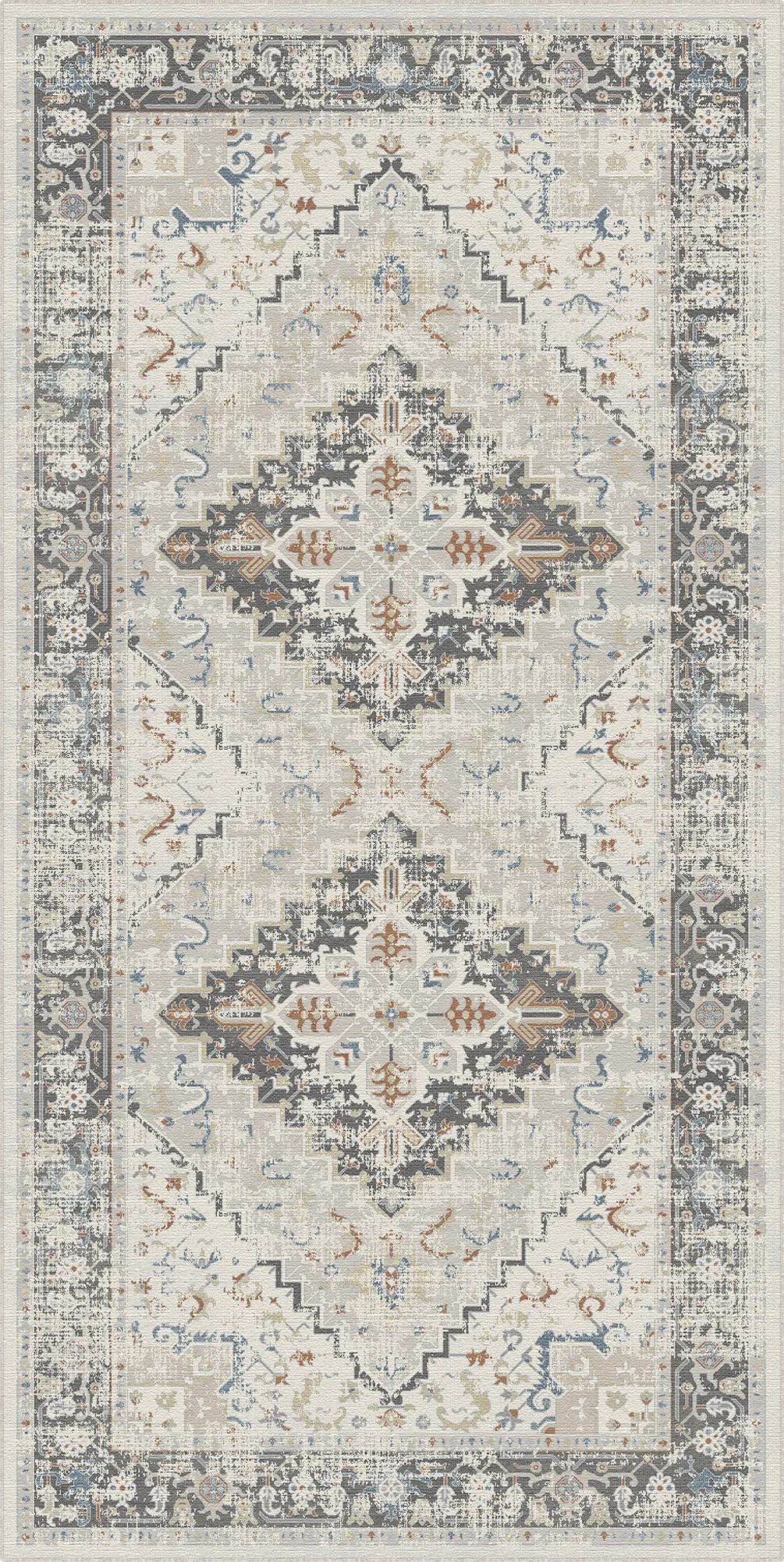 Slate Ivory Heritage Rug