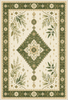 Verdant Botanical Medallion Rug 
