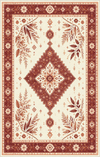 Terracotta Botanical Medallion Rug Terracotta
