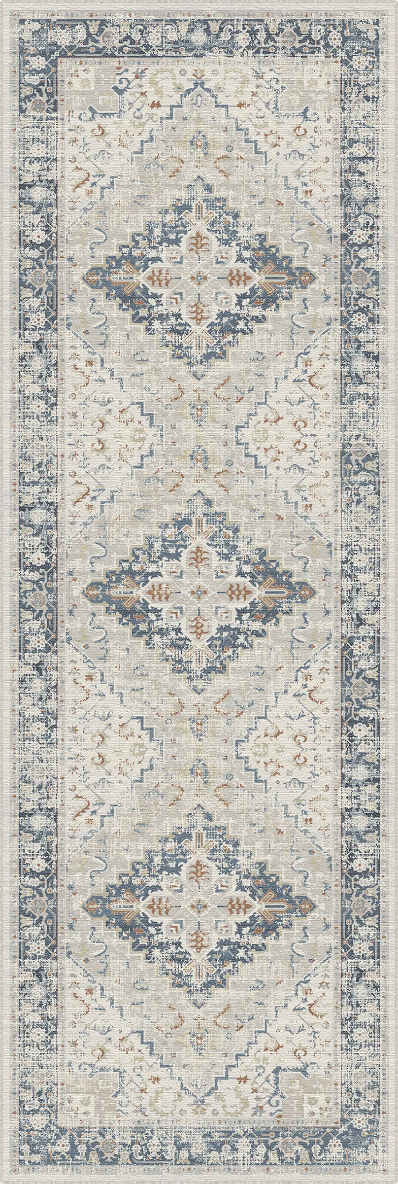 Navy Ivory Heritage Rug