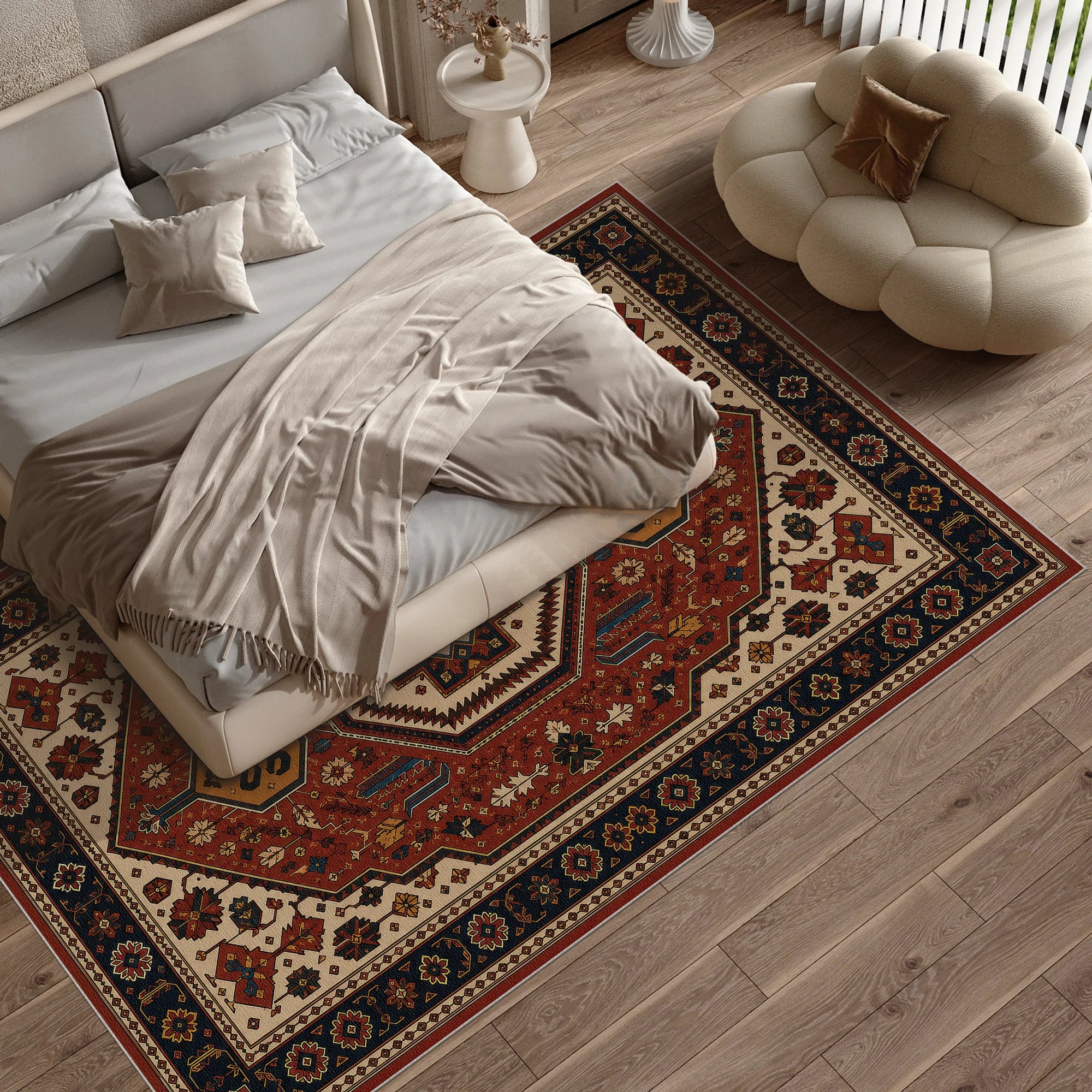 Antique Anatolian Medallion | Vintage Retro Rug