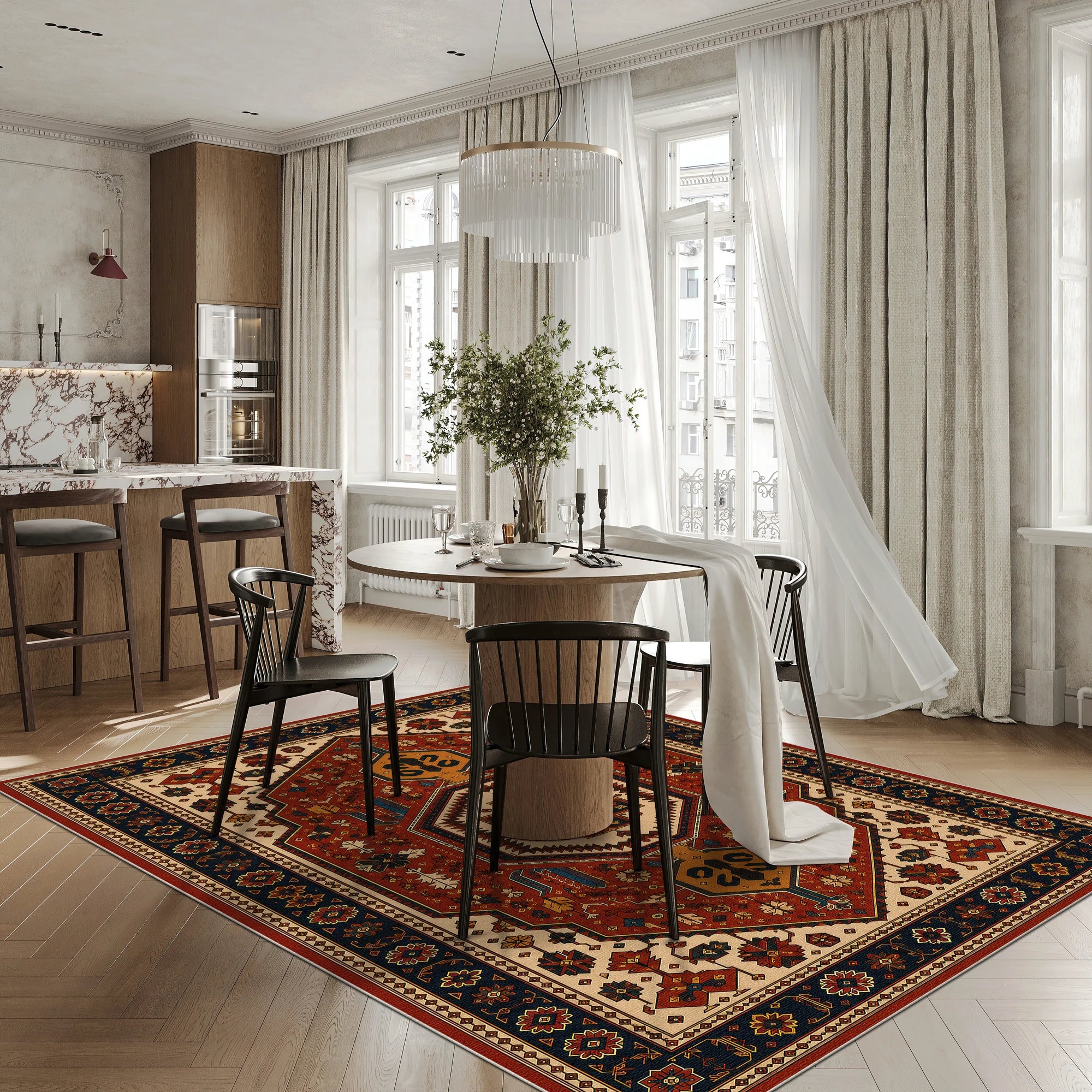 Antique Anatolian Medallion | Vintage Retro Rug