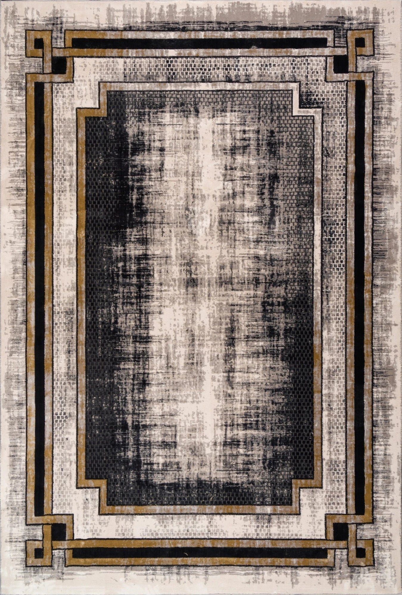Athena Frame Distressed Border Rug