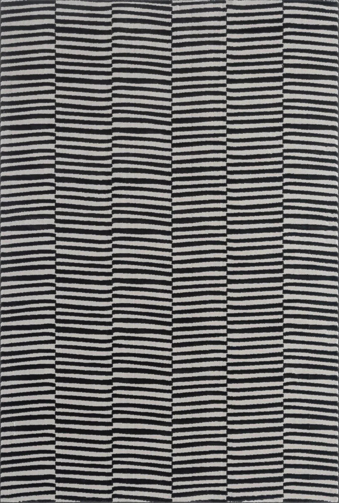 Urban Lines Monochrome Stripe Rug