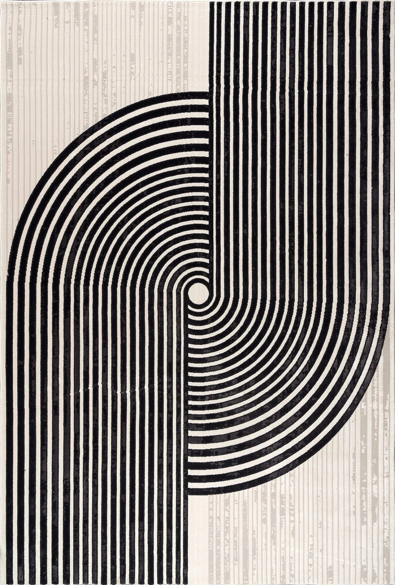 Orbit Spiral Modern Abstract Rug