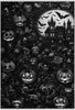 Haunted Mansion Pumpkin Black Rug 