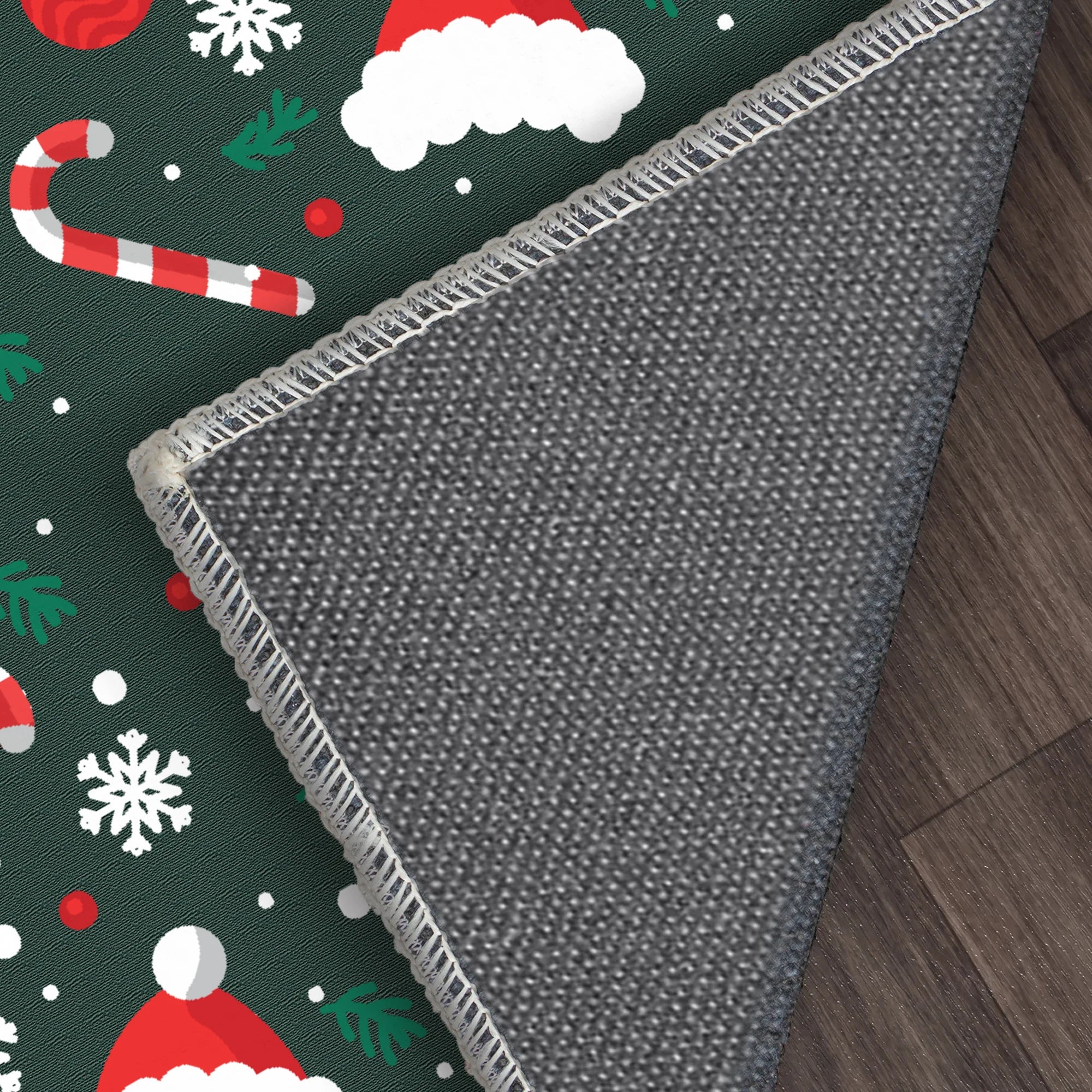 Christmas Bauble Floral Rug