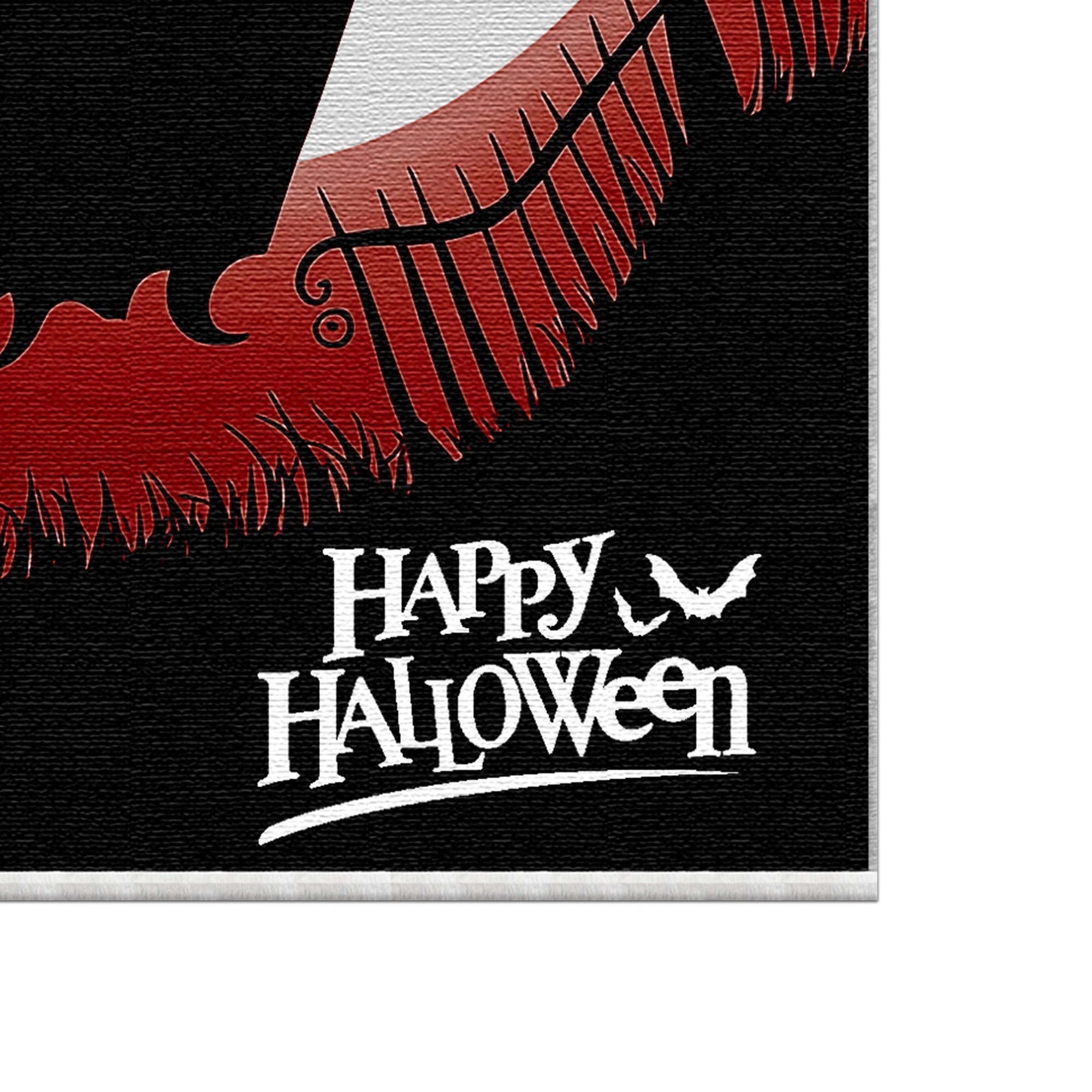 Flying Witch Moon Halloween Rug