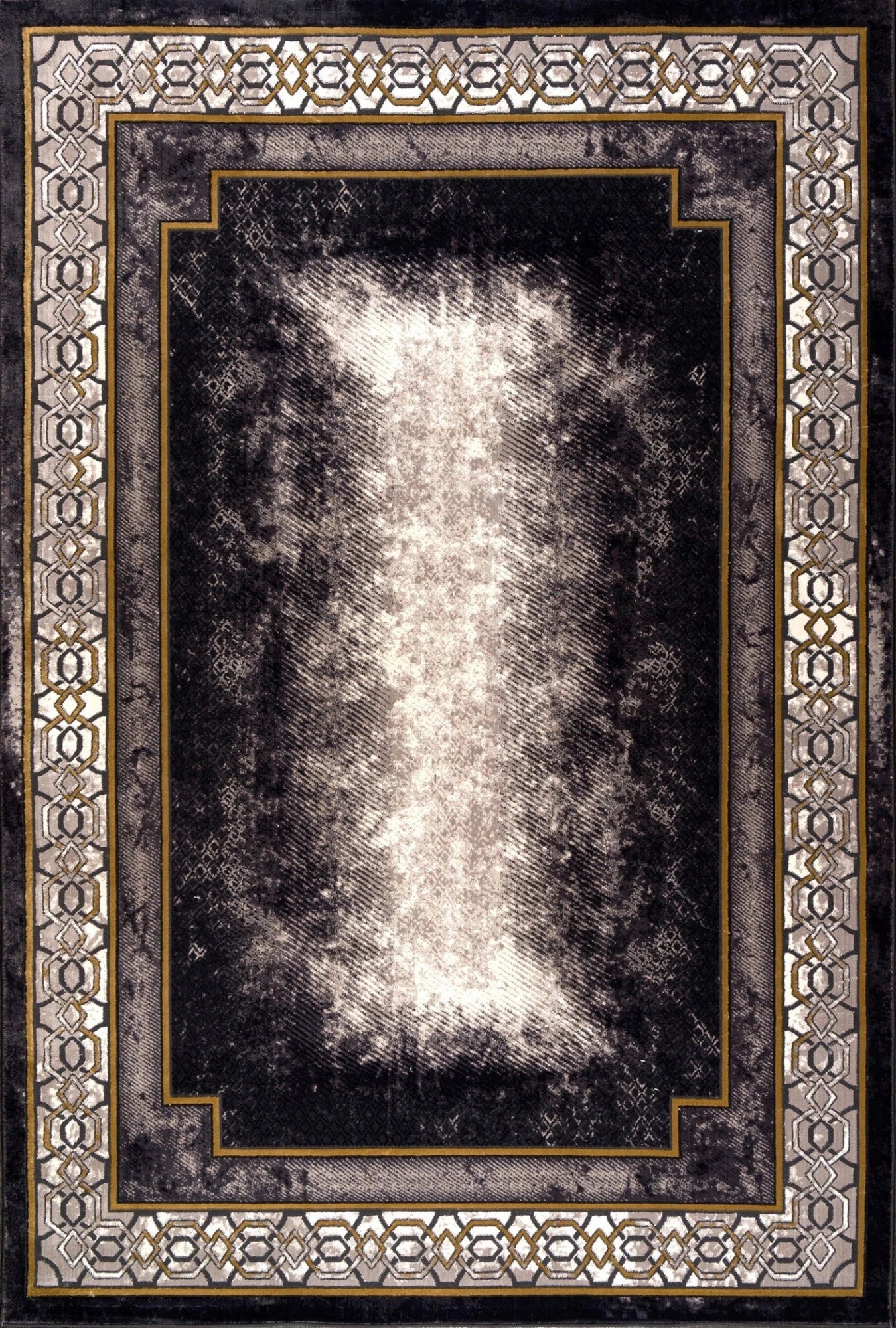 Imperial Crest Framed Medallion Rug
