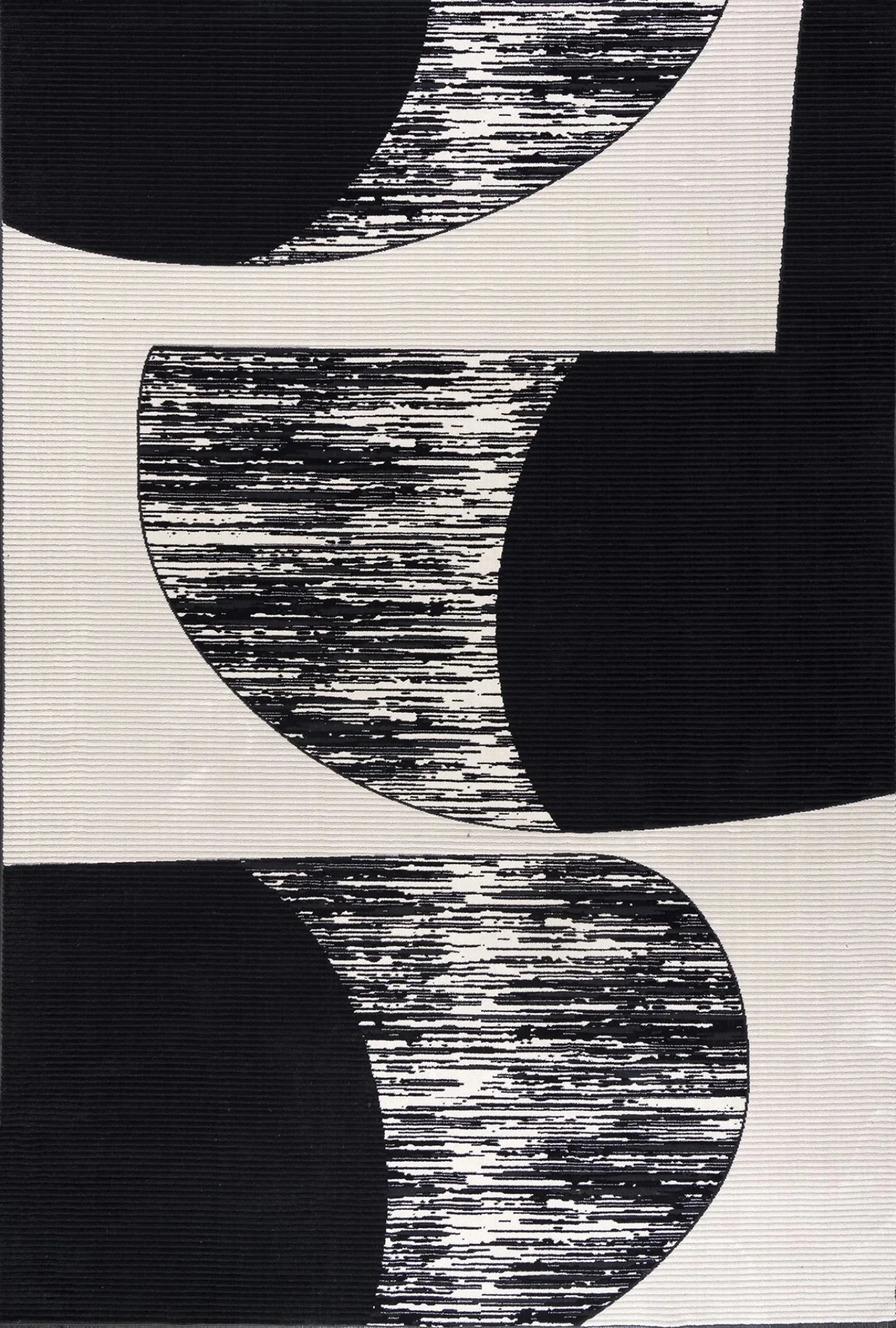 Bold Slice Geometric Art Rug